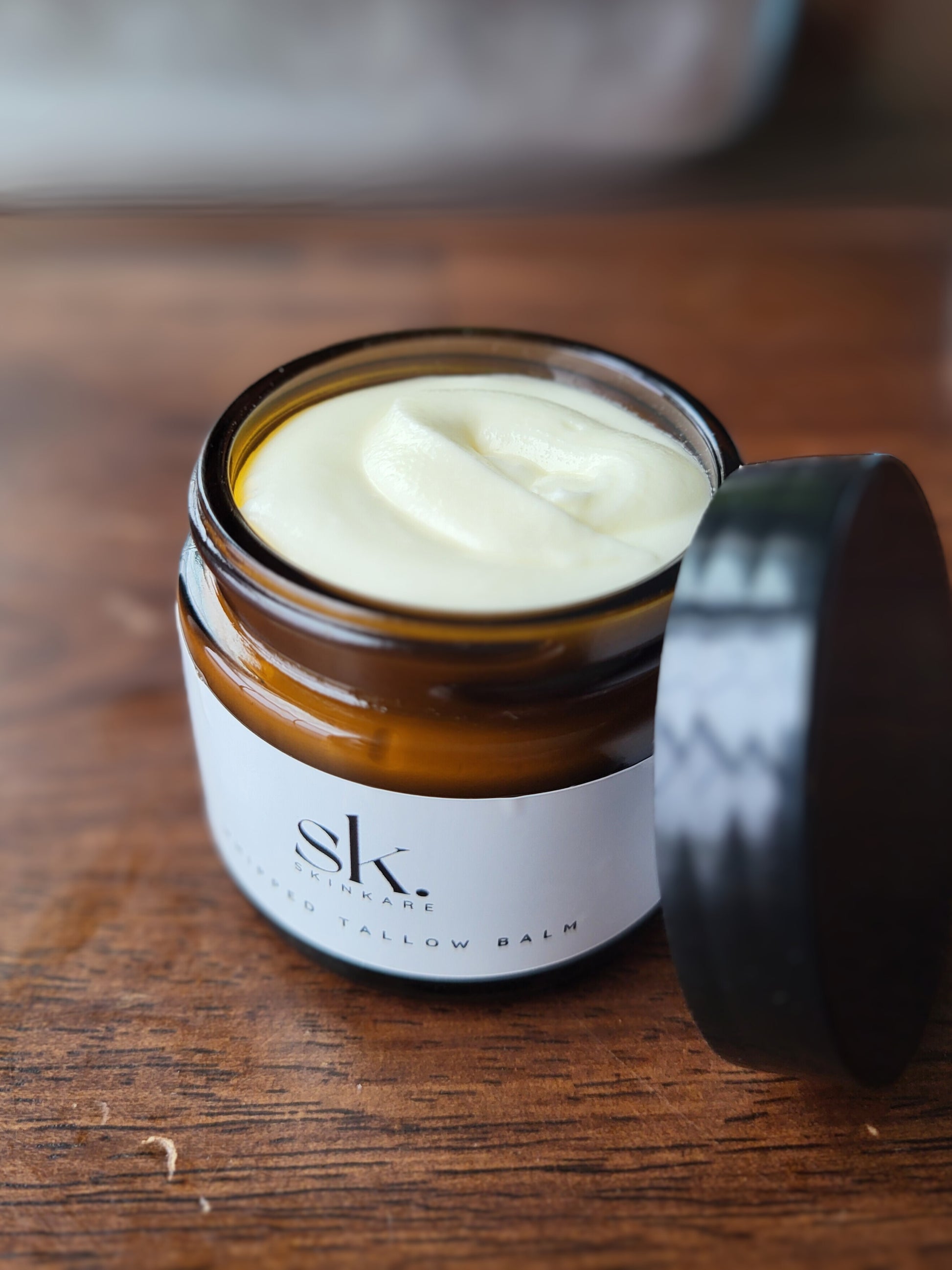 Whipped Tallow Balm, Beef Tallow, Beef Tallow For Skin, Angled With Detail